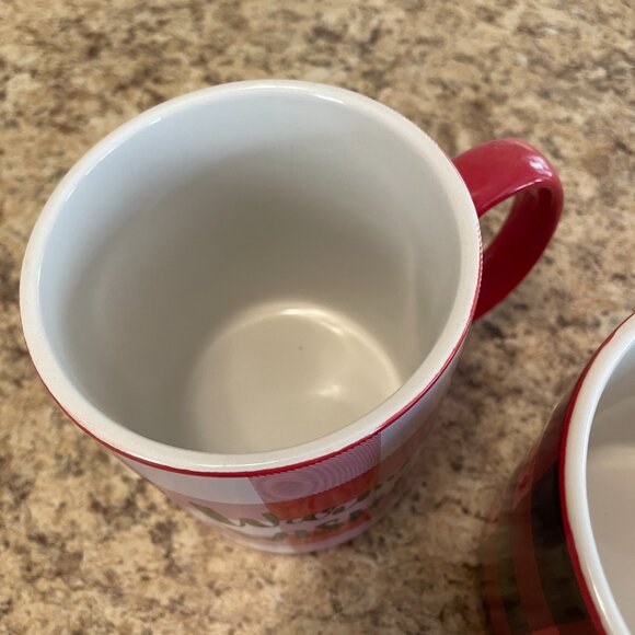 Holiday / Christmas Mugs - Set of 2 - His and Hers large Cocoa or Coffee Mugs! - Picture 2 of 7